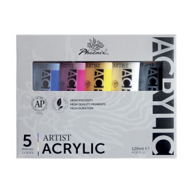 Phoenix - Acrylic Pack - Primary Colours - 5x100ml