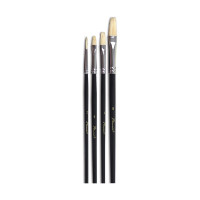 PHOENIX - Set of 4 Brushes - Acrylic & Watercolor Classic - Brown Nylon