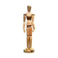 PHOENIX - Articulated Male Mannequin - 30 cm - Wood