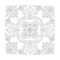 PHOENIX - Coloring Panel - Pre-drawn Painting Board - 30x30cm - Mandala