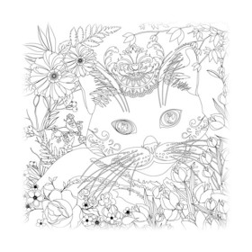 PHOENIX - Coloring Panel - Carton à Peindre Pré-dessiné - 30x30cm - Chat