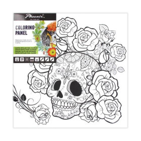 PHOENIX - Coloring Panel - Carton à Peindre Pré-dessiné - 30x30cm - F006