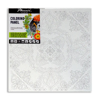 PHOENIX - Coloring Panel - Pre-drawn Painting Board - 30x30cm - Mandala