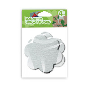 PHOENIX - Cartons Toilés Aimantés - Set de 4 Mini-Toiles - 7x7 cm - Fleurs