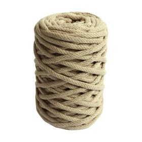 DMC - Nova Vita 12 - Upcycled Tubular Cotton 4mm - Ball 250g/55m - Beige / Light Brown