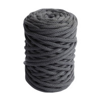 DMC - Nova Vita 12 - Coton Upcyclé Tubulaire 4mm - Pelote 250g/55m - Gris Foncé