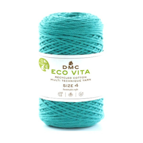 DMC - Eco Vita 4 Nova - Coton Recyclé - Pelote 250g/200m - Turquoise