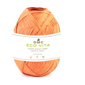 DMC - Eco Vita Raffia - 100% Fibre de Bois - Pelote 50g/100m - Orange Pale