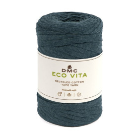 DMC - Eco Vita Tape Yarn - Fil Tubulaire Recyclé - Pelote 250g/120m - Bleu