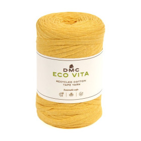 DMC - Eco Vita Tape Yarn - Recycled Tubular Yarn - Ball 250g/120m - Yellow