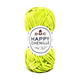 DMC - Happy Chenille - Chenille Polyester - Pelote 15g/38m - Vert Clair / Anis
