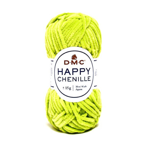 DMC - Happy Chenille - Polyester Chenille - Ball 15g/38m - Light Green / Anise
