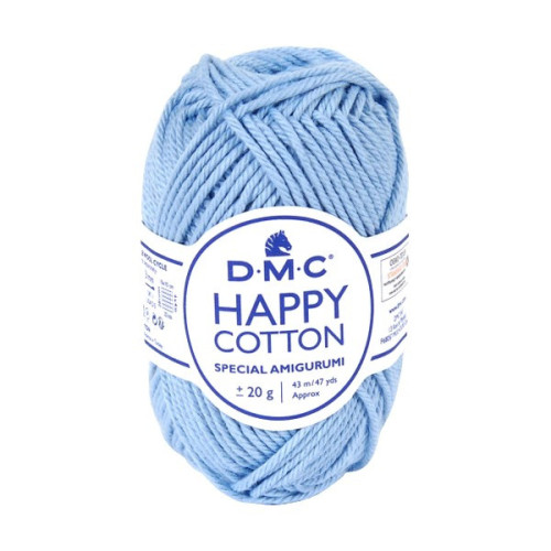DMC - Happy Cotton - 100% Coton - Pelote 20g/43m - Bleu Clair