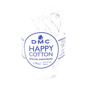 DMC - Happy Cotton - 100% Coton - Pelote 20g/43m - Blanc