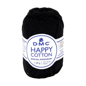 DMC - Happy Cotton - 100% Coton - Pelote 20g/43m - Noir