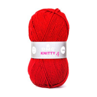 DMC - Knitty 4 - 100% Acrylique - Pelote 100g/280m - Rouge