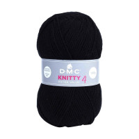 DMC - Knitty 4 - 100% Acrylique - Pelote 100g/280m - Noir