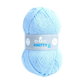 DMC - Knitty 6 - 100% Acrylique - Pelote 100g/140m - Bleu Pâle