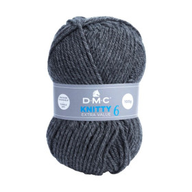 DMC - Knitty 6 - 100% Acrylic - Ball 100g/140m - Dark Grey