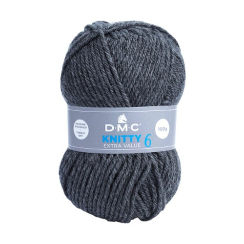 DMC - Knitty 6 - 100% Acrylique - Pelote 100g/140m - Gris Foncé