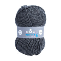 DMC - Knitty 6 - 100% Acrylic - Ball 100g/140m - Dark Grey