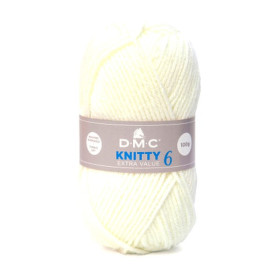 DMC - Knitty 6 - 100% Acrylique - Pelote 100g/140m - Blanc Cassé (ivoire)