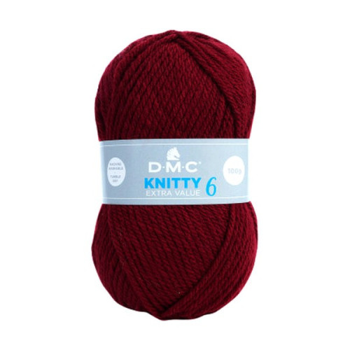 DMC - Knitty 6 - 100% Acrylic - Ball 100g/140m - Dark Burgundy