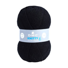 DMC - Knitty 6 - 100% Acrylique - Pelote 100g/140m - Noir