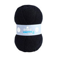 DMC - Knitty 6 - 100% Acrylic - Ball 100g/140m - Black
