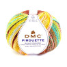 DMC - Pirouette - Multicolour Acrylic - Ball 200g/500m - Pink / Orange / Blue