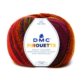 DMC - Pirouette - Acrylique Multicolore - Pelote 200g/500m - Jaune/rouge