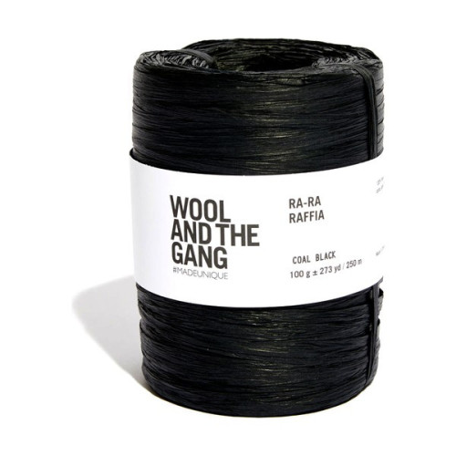 DMC - Ra-Ra Raffia - 100% Fibre de Bois - Pelote 100g/250m - Coal Black