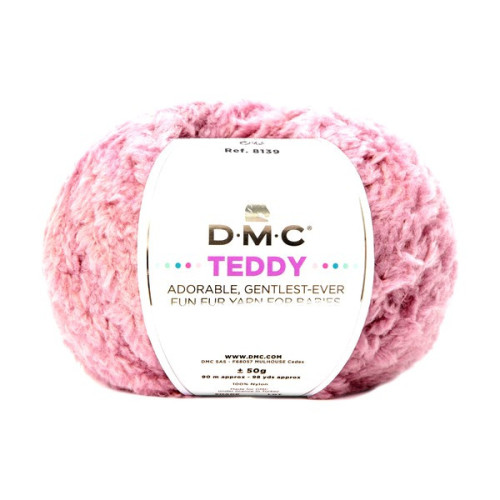 DMC - Teddy - Laine Baby Polyamide - Pelote 50g/90m - Rose Moyen