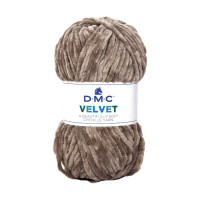 DMC - Velvet - Fil Chenille 100% Polyester - Pelote 100g/100m - Marron
