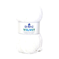 DMC - Velvet - 100% Polyester Chenille - Ball 100g/100m - White