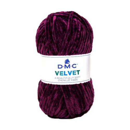 DMC - Velvet - Fil Chenille 100% Polyester - Pelote 100g/100m - Mauve