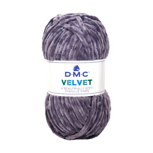 DMC - Velvet - Fil Chenille 100% Polyester - Pelote 100g/100m - Violet Brumeux