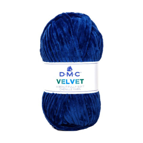 DMC - Velvet - 100% Polyester Chenille - Ball 100g/100m - Royal Blue