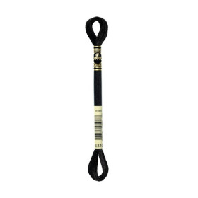 DMC - Mouliné Light Effects - Metallic Thread - Skein 8m - Black