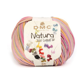 DMC - Natura Multico - Coton Peigné Multicolore - Pelote 50g/155m - Pastel
