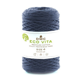 DMC - Eco Vita 4 Nova - Recycled Cotton - Ball 250g/200m - Payne Grey / Petrol Blue