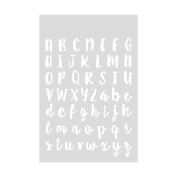RICO - Stencil 18x24cm - Alphabet / Cursive Script