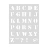 RICO - Pochoir 18x24cm - Alphabet / Letters (v1)