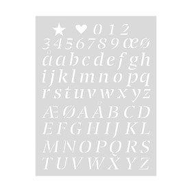 RICO - Pochoir 18x24cm - Alphabet / Letters (v2)