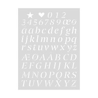 RICO - Stencil 18x24cm - Alphabet / Letters (v2)