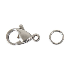 RICO - Crochets Bijoux Acier Inox - 12MM (2)