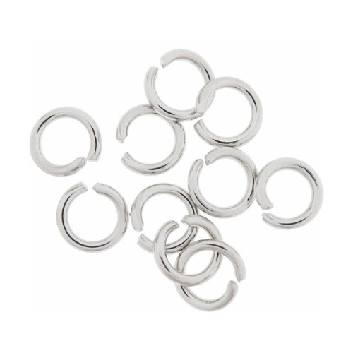 RICO - Open Jump Rings - lot de 10 - Ø7mm - Acier Inox