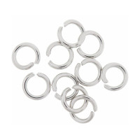 RICO - Open Jump Rings - lot de 10 - Ø7mm - Acier Inox