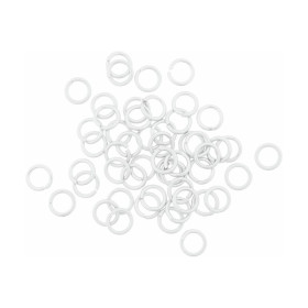 RICO - Open Jump Rings - lot de 50 - Ø8mm - Aluminium Matt Silver