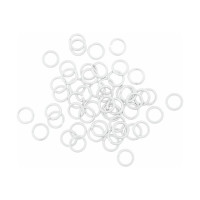 RICO - Anneaux Ouverts - lot de 50 - Ø8mm - Aluminium Matt Silver
